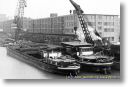 ADLER (links) und HAREN im Hafen Dortmund 
