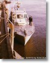Eines der Boote an der Kaje in Brake